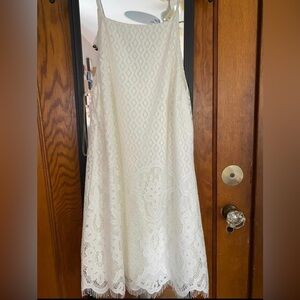 White lace dress